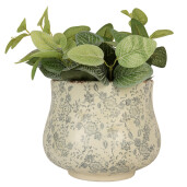 Ghiveci flori ceramica bej Ø 21x17 cm