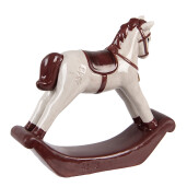 Figurina Craciun Calut ceramica multicolora 15x4x14 cm