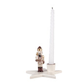 Suport lumanare Craciun ceramica multicolora 15x14x12 cm