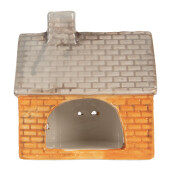 Candela Craciun ceramica multicolora 13x8x14 cm