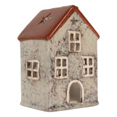 Candela Craciun ceramica multicolora 8x7x13 cm