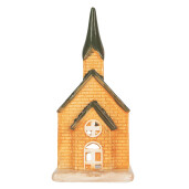 Candela Casuta Craciun ceramica multicolora 9x8x21 cm