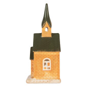 Candela Casuta Craciun ceramica multicolora 9x8x21 cm