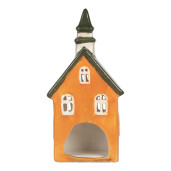 Candela Casuta Craciun ceramica multicolora 10x7x21 cm