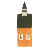 Candela Casuta Craciun ceramica multicolora 10x7x21 cm