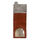 Candela Casuta Craciun ceramica multicolora 10x7x26 cm