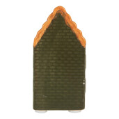 Casuta Craciun ceramica multicolora cu led 4x4x8 cm
