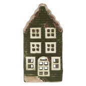 Candela Casuta Craciun ceramica multicolora 7x7x14 cm