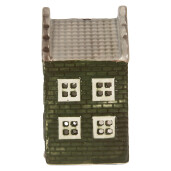Candela Casuta Craciun ceramica multicolora 7x7x14 cm