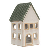 Candela Casuta Craciun ceramica multicolora 7x7x13 cm
