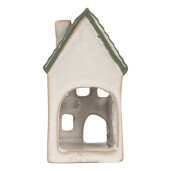 Candela Casuta Craciun ceramica multicolora 7x7x13 cm