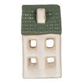 Candela Casuta Craciun ceramica multicolora 7x7x13 cm