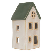 Candela Casuta Craciun ceramica multicolora 9x8x18 cm