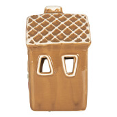 Casuta Craciun ceramica multicolora cu led 8x8x12 cm