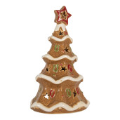 Candela Craciun ceramica multicolora 11x8x17 cm