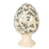 Ou Paste ceramica galbena verde Ø 17x28 cm