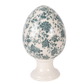 Ou Paste decorativ ceramica bej verde Ø 17x28 cm