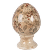 Ou Paste decorativ maro verde Ø 9x14 cm