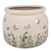 Ghiveci flori ceramica multicolora Fluturasi Ø 20x15 cm