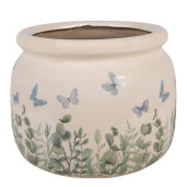Ghiveci flori ceramica multicolora Fluturasi Ø 20x15 cm