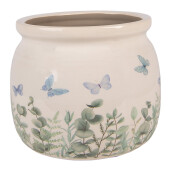 Ghiveci flori ceramica multicolora Fluturasi Ø 16x13 cm