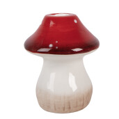 Sfesnic lumanare Ciupercuta ceramica multicolora  Ø 9x10 cm