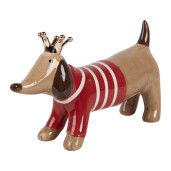 Figurina Catelus ceramica multicolora  24x6x13 cm