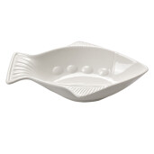 Set 3 boluri ceramica alba Peste 19x15x4 cm