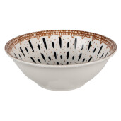 Set 6 boluri ceramica multicolora 15x5 cm, 300 ml