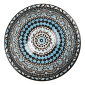 Bol ceramica multicolora 9x5 cm, 125 ml