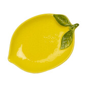 Bol ceramica galbena verde Lamaie 15x11x2 cm