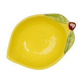 Bol ceramica galbena verde Lamaie 12x9x4 cm, 100 ml