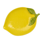 Bol ceramica galbena verde Lamaie 25x18x3 cm