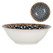 Set 3 boluri ceramica multicolora 16x5 cm, 350 ml