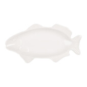 Platou ceramica alba Peste 30x15x3 cm