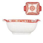 Set 2 boluri ceramica multicolora 11x8x4 cm, 75 ml