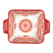 Set 2 boluri ceramica multicolora 11x8x4 cm, 75 ml