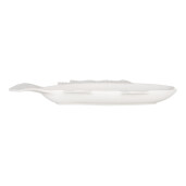 Platou ceramica alba Peste 30x15x3 cm, 150 ml