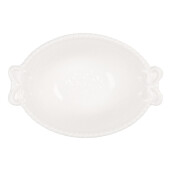 Set 3 boluri ceramica alba 12x8x4 cm, 75 ml