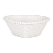 Set 2 boluri ceramica alba 8x8x3 cm, 25 ml
