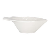 Set 4 boluri ceramica alba Peste 9x6x3 cm, 25 ml