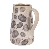 Carafa decorativa ceramica gri bej Dovleac 21x15x23 cm