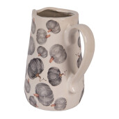 Carafa decorativa ceramica gri bej Dovleac 16x12x18 cm