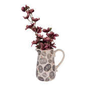 Carafa decorativa ceramica gri bej Dovleac 16x12x18 cm