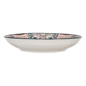 Set 2 farfurii ceramica multicolora 21x3 cm