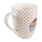Set 4 cani portelan multicolor Briose  (4) 12x8x10 cm / 300 ml