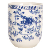 Set 6 cani portelan albastru bej 6x8 cm, 100 ml