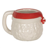 Cana Mos Craciun ceramica multicolora 15x11x9 cm / 450 ml