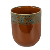 Cana ceramica maro albastra 7x8 cm, 150 ml