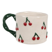 Set 2 cani ceramica multicolora Cirese 13x9x7 cm, 200 ml